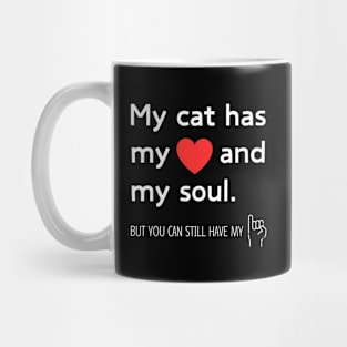 Cat lover - funny design Mug